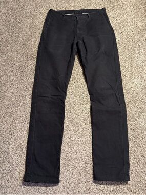 Left Field Charcoal Grey Duck Canvas Pants - Classic Straight Fit - 33x34